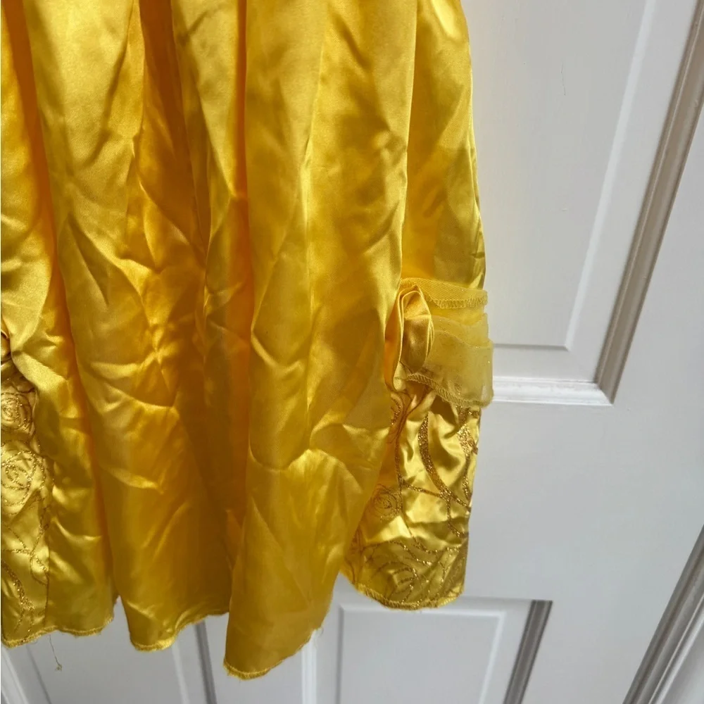 Disney Girls 4 - 6 Belle Beauty & the Beast Golden Princess Dress Up Costume
